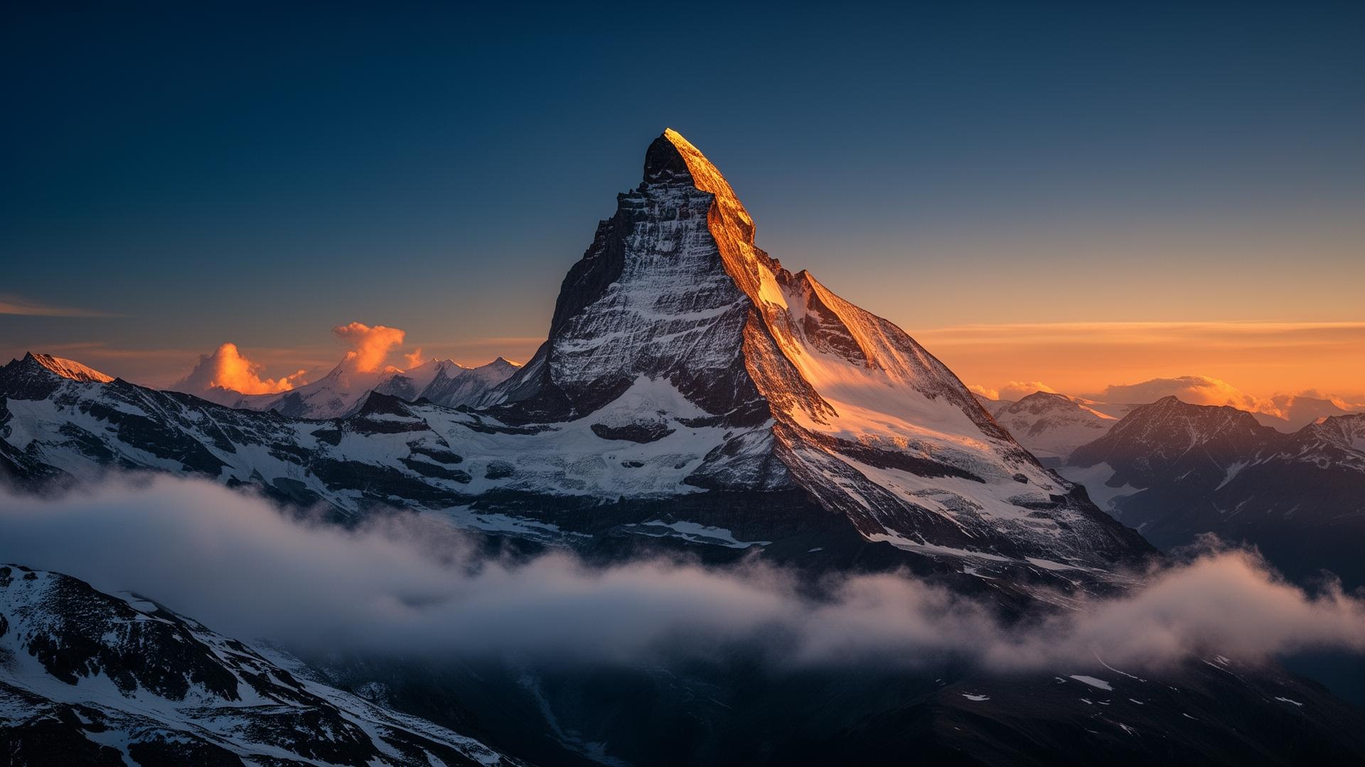 Le Cervin au lever du soleil